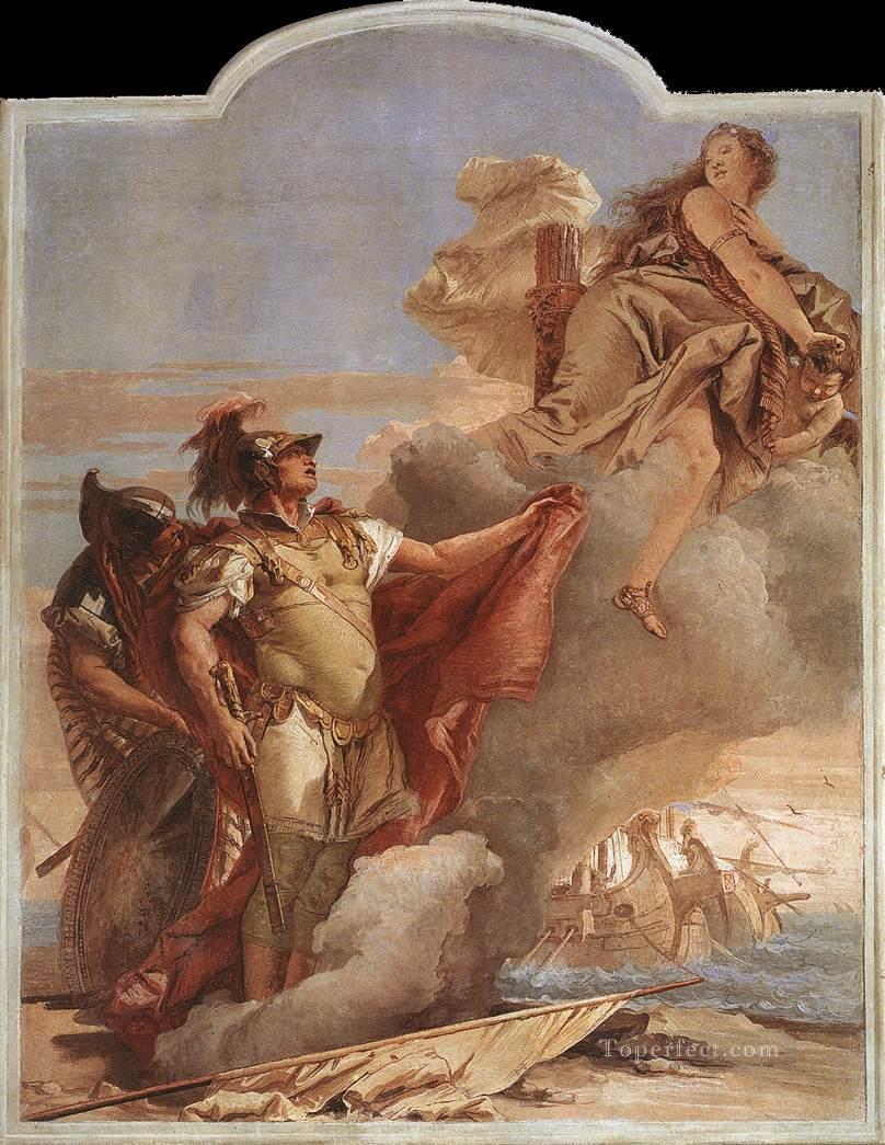 Villa Valmarana Venus Appearing to Aeneas on the Shores of Carthage Giovanni Battista Tiepolo Oil Paintings